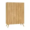 3-door wardrobe Nature