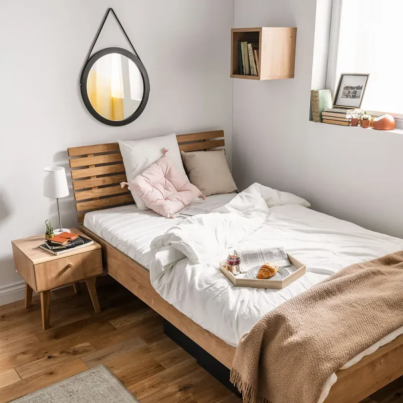 Bed with openwork headboard Nature 180x200