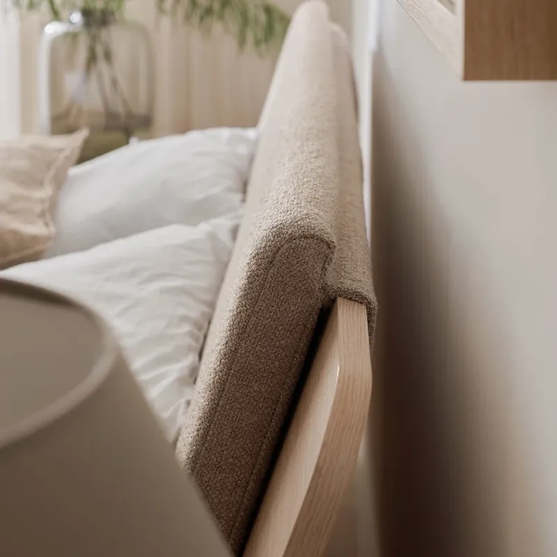 Backrest pillow for bed 120x200 with wide headboard OMM