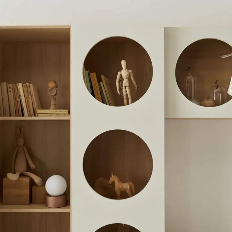 Wide bookcase with front arrangement 6 Reli