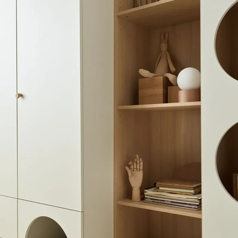 Wide bookcase with front arrangement 6 Reli