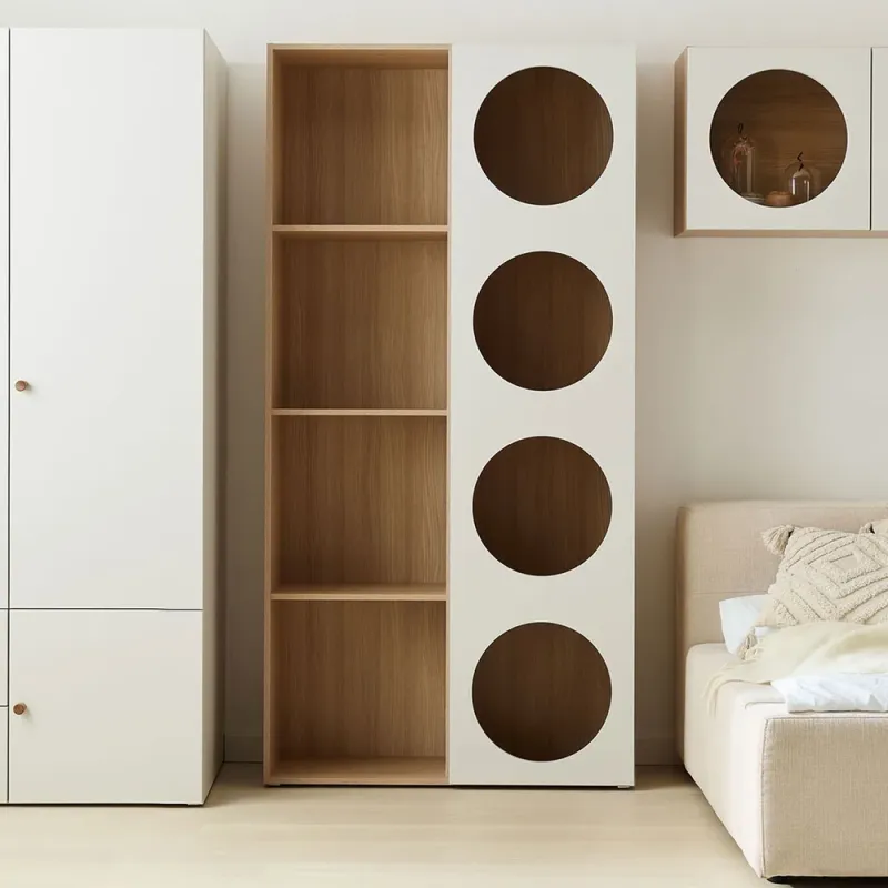 Wide bookcase with front arrangement 6 Reli