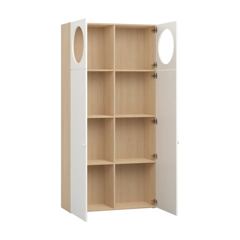 Wide bookcase with front arrangement 4 Reli