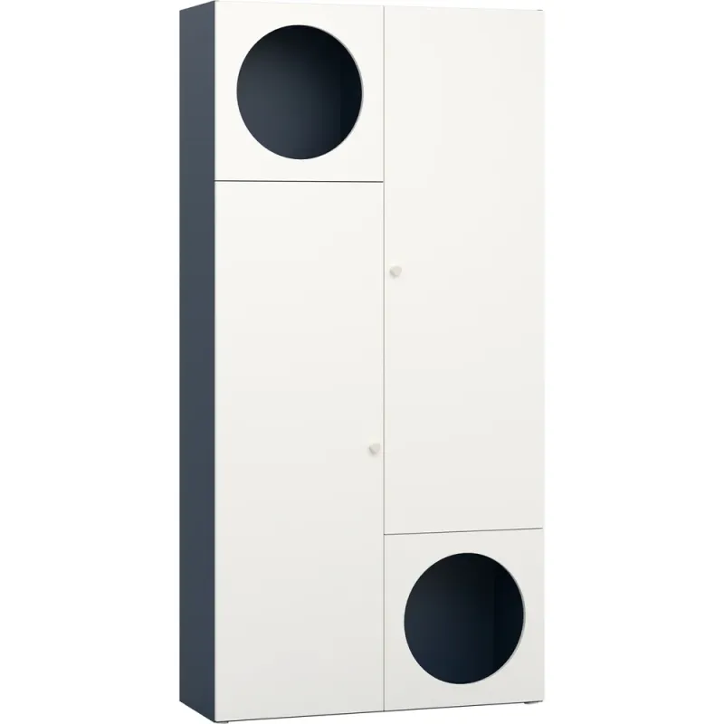 Wide bookcase with front arrangement 5 Reli