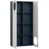 Wide bookcase with front arrangement 5 Reli
