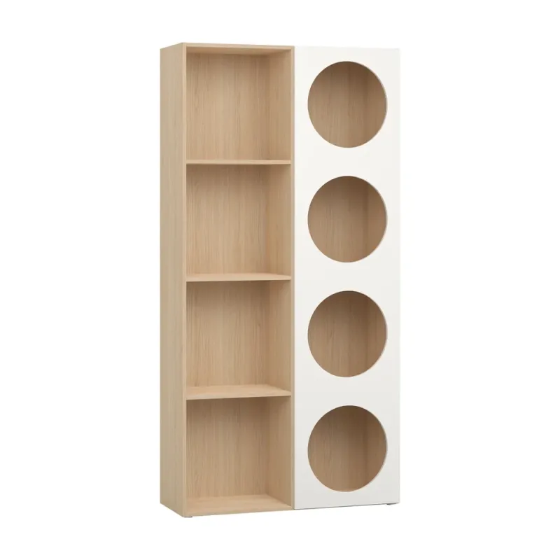 Wide bookcase with front arrangement 6 Reli