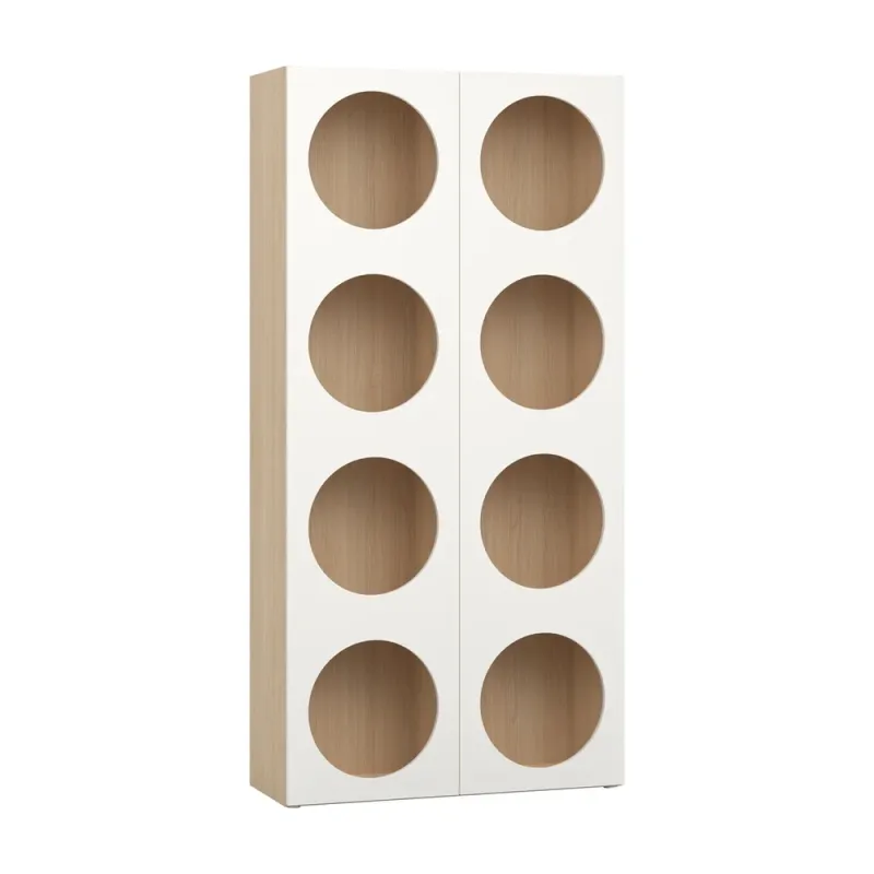Wide bookcase with front arrangement 7 Reli