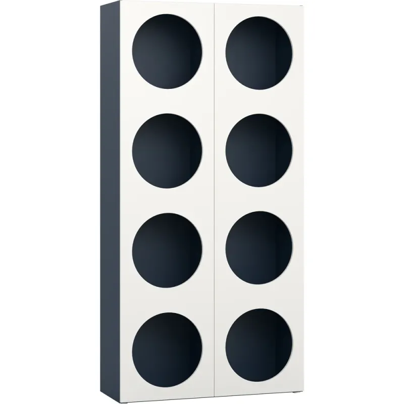 Wide bookcase with front arrangement 7 Reli