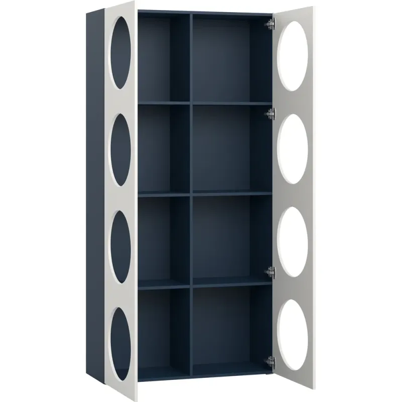 Wide bookcase with front arrangement 7 Reli