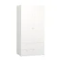 2-door wardrobe with solid front Reli
