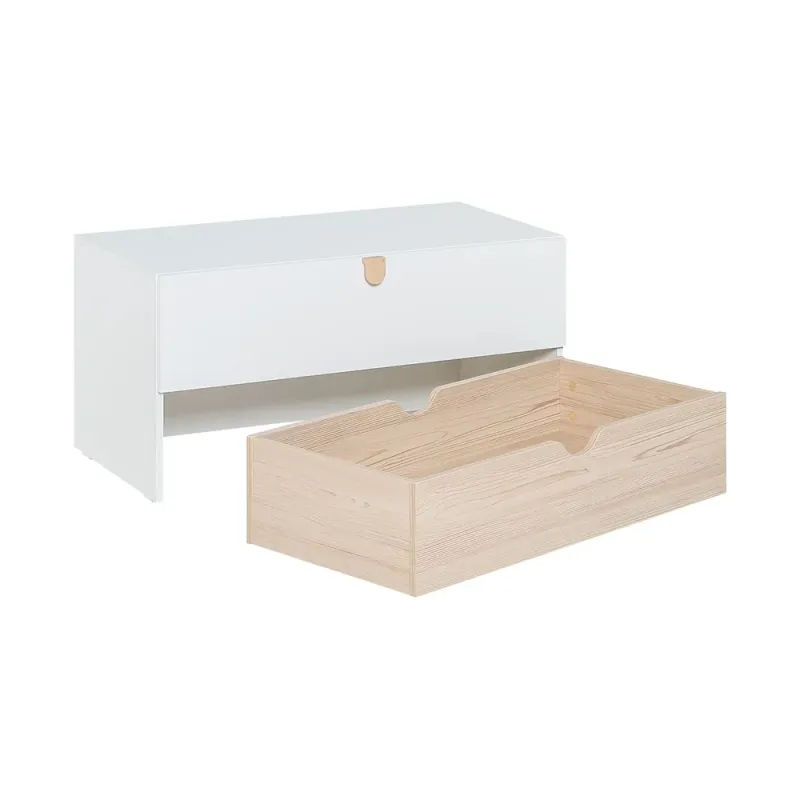 Storage unit with drawer and movable container Stige
