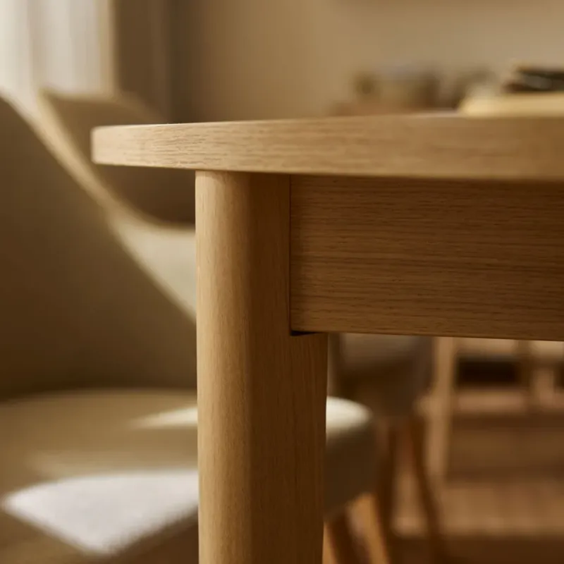 Круглый раздвижной стол Well