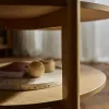 Круглый журнальный столик с поворотной полкой Well