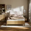 Bed 140x200 with shelves Well