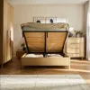 Bed 160x200 with shelves Well