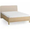 Bed 140x200 with upholstered slanted headrest Well