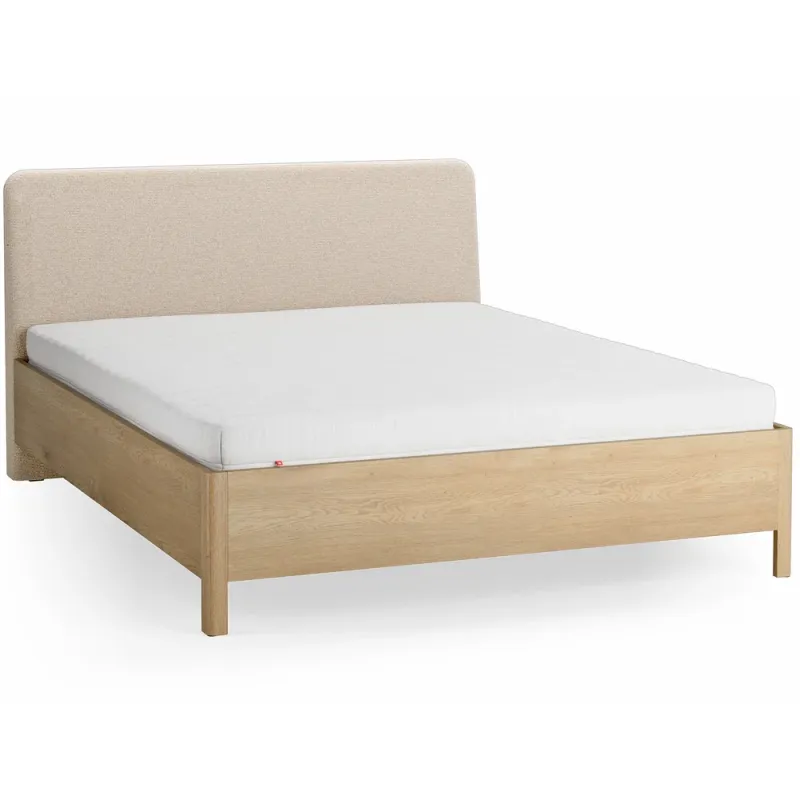 Voodi 160x200 polsterdatud kaldpeatsiga Well