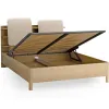 Bed 160x200 with shelves Well