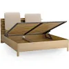 Bed 180x200 with shelves Well