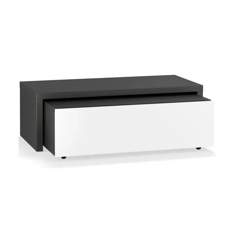 2-door wardrobe with double hanging rail on a platform with pull-out storage box Young Users Next