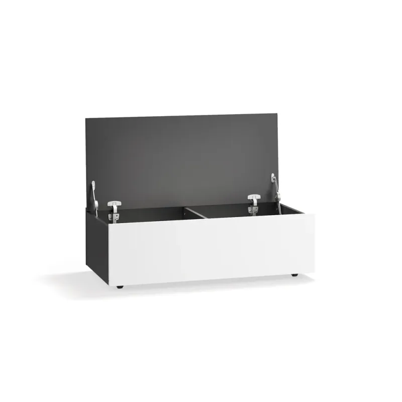 2-door wardrobe with drawers on a platform with pull-out storage box Young Users Next