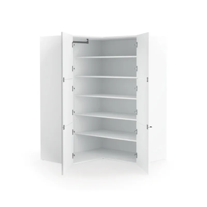 Corner wardrobe on a platform with 2 drawers Young Users Next