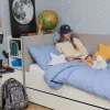 Left  bed with lift-up frame and drawer Young Users Next