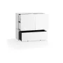 Low chest of drawers with 4 drawers on a platform  Young Users Next