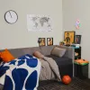 Right upholstered bed with lift-up frame and drawer Young Users Next