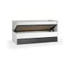 Right upholstered bed with lift-up frame and cover panel Young Users Next