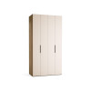 Riidekapp 125x240 Stor COMFORT lühike metall käepide must, uksed liivabeez ZIP.HOME