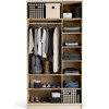 Riidekapp 125x240 Stor COMFORT lühike metall käepide must, uksed liivabeez ZIP.HOME