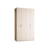 Wardrobe 140x240 Stor COMFORT handle short rounded oak front sand beige ZIP.HOME