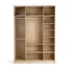 Wardrobe 160x225 Stor EASY handle short rounded oak front oak