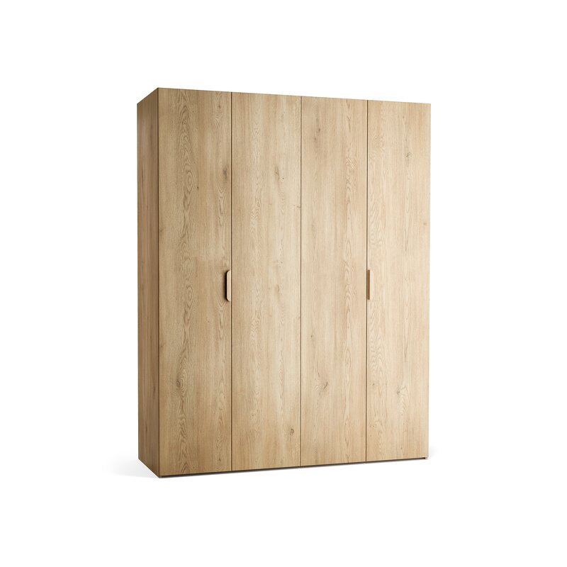 Riidekapp 175x225 Stor COMFORT lühike käepide ümar,  uksedtamm
