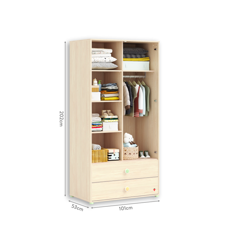 Riidekapp 2-ukseline Montes Natural