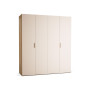 Wardrobe 200x225 Stor EASY handle short rounded oak front sand beige