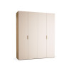 Riidekapp 200x240 Stor COMFORT käepide lühike ümar tamm, uksed liivabeez