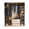 Wardrobe 200x240 Stor Maxi short handle pink gold front sand beige side sand beige