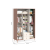 Riidekapp 3-ukseline Baby Elegance