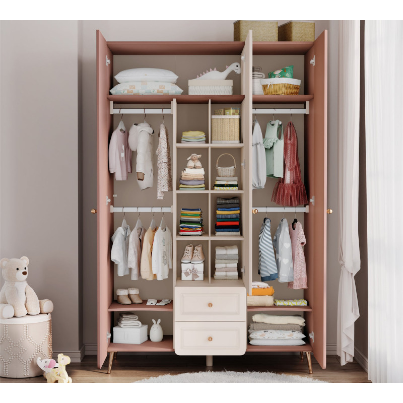 Riidekapp 3-ukseline Baby Elegance