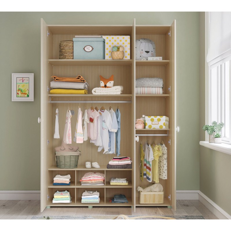 Wardrobe 3 doors Montes Natural
