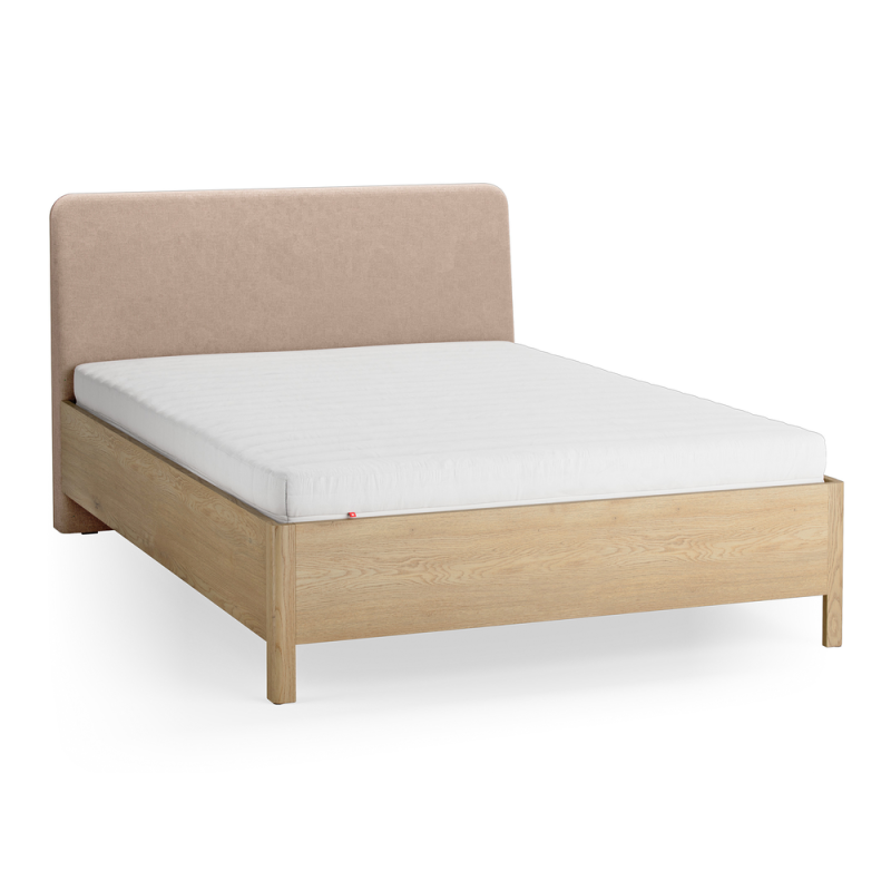 Voodi polsterdatud Obli-peatsiga 140x200 Well ZIP.HOME