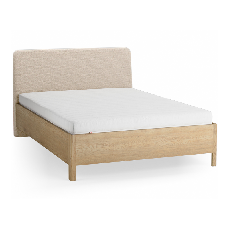 Voodi polsterdatud Obli-peatsiga 140x200 Well ZIP.HOME