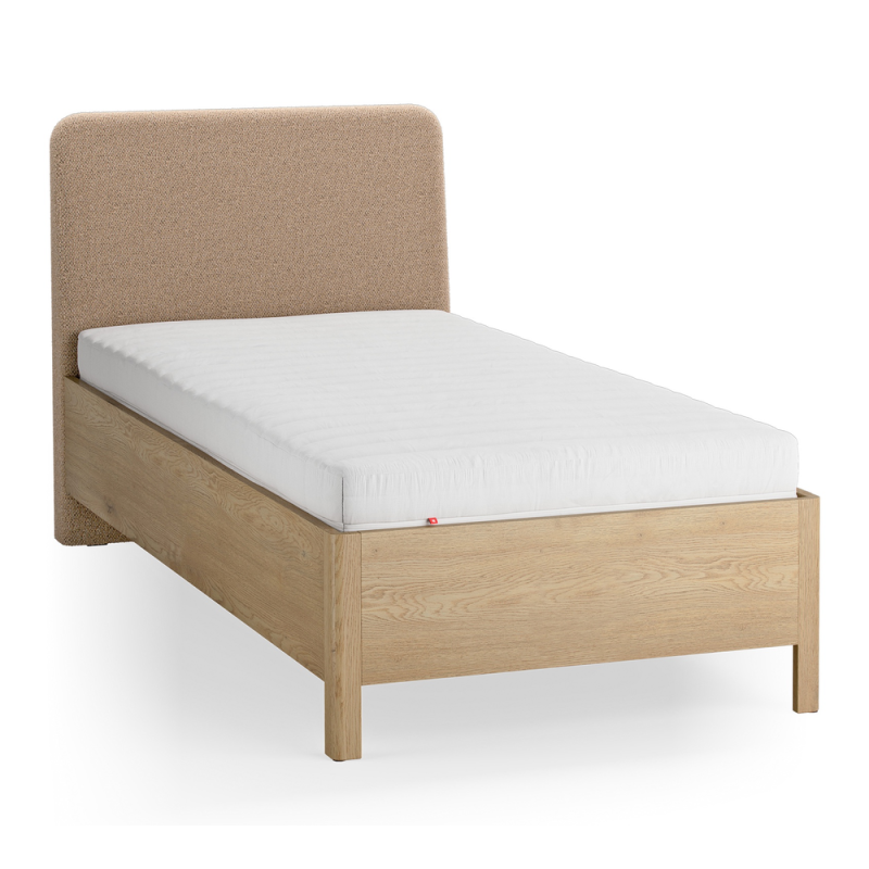 Voodi polsterdatud Obli-peatsiga 90x200 Well ZIP.HOME