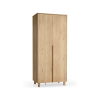 Wardrobe 2-door on legs Well oak