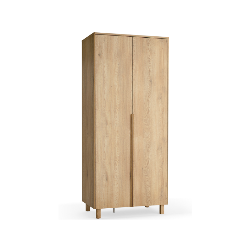 Riidekapp 2-ukseline jalgadel Well