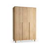 Wardrobe 3-door with full front on legs Well oak
