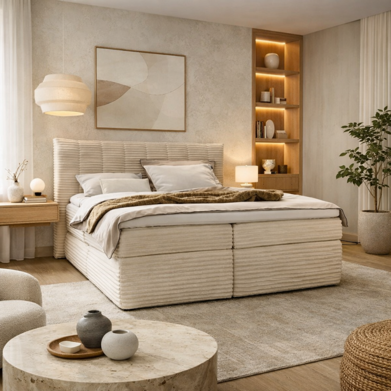 Voodi AMBER 160x200 pesukastiga