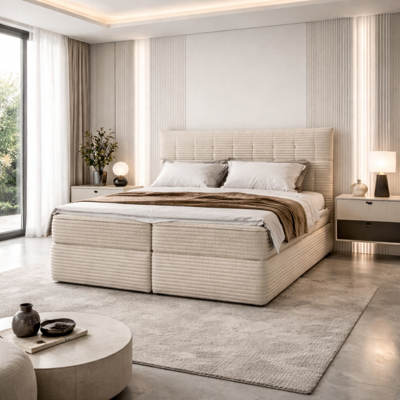 Voodi AMBER 180x200 pesukatsiga